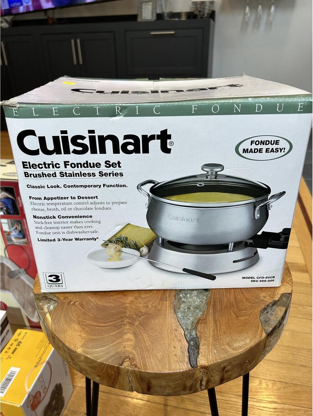 Cuisinart Electric Fondue Set Brushed Stainless Series